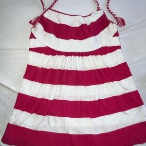 GAP Red and White Striped Crop Top